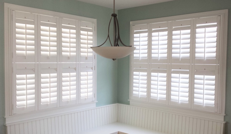Houston plantation shutters in booth